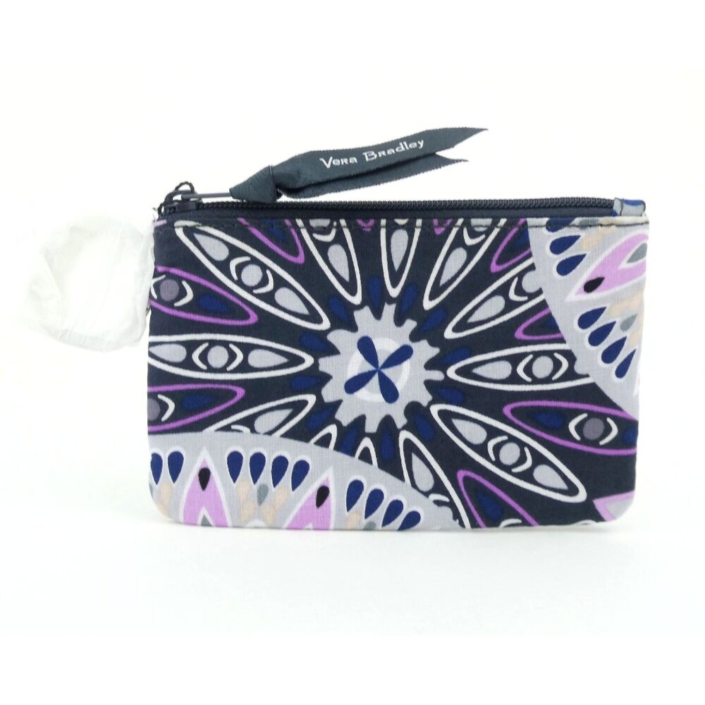 Vera Bradley Mimosa Medallion Cotton‎ Zip Id Case NWT